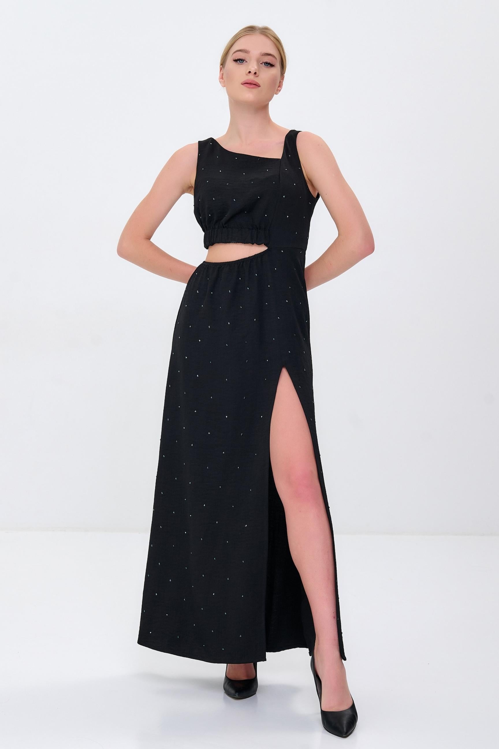 Maxi Dress with Swarovski Rhinestones for Women