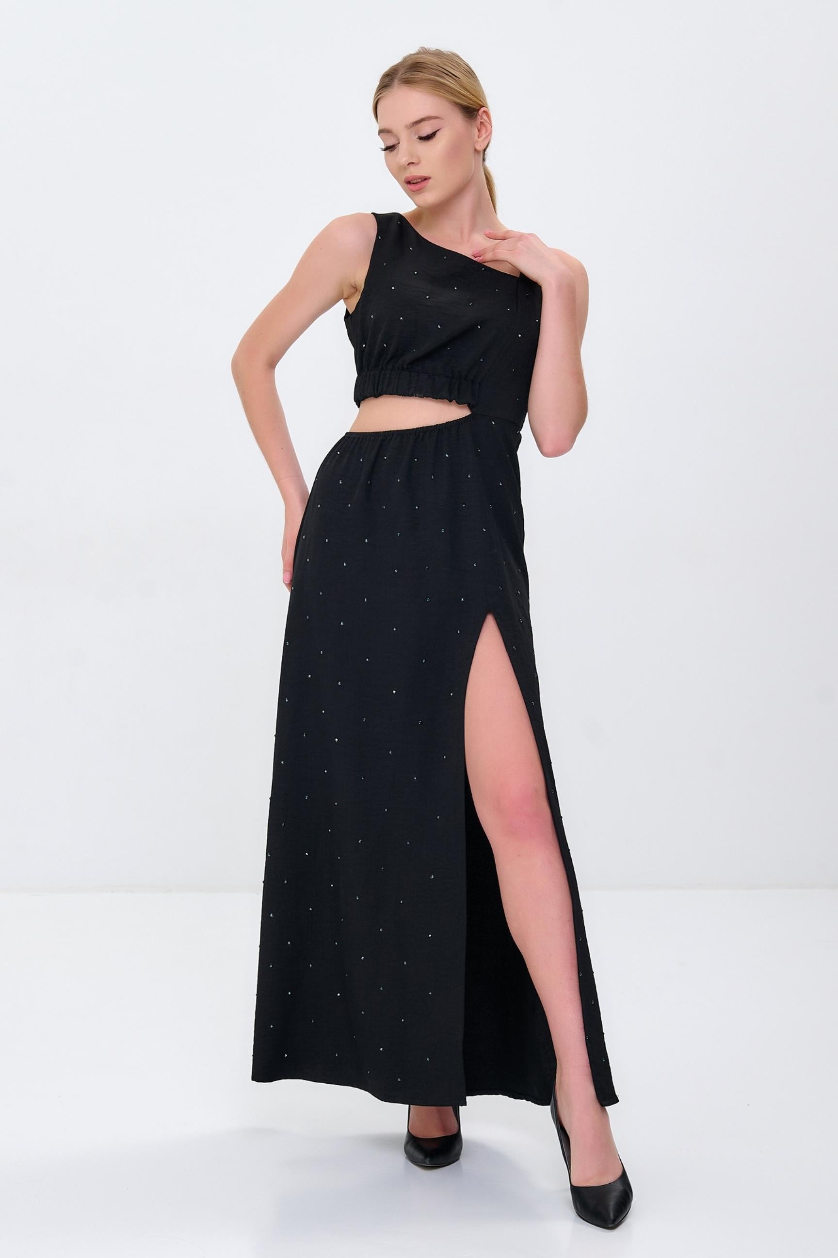 Maxi Dress with Swarovski Rhinestones for Women